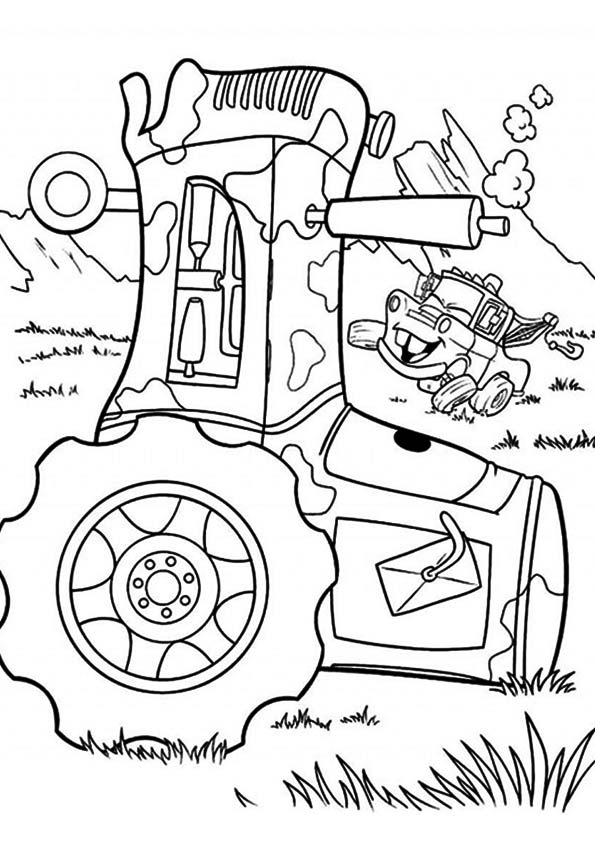Plansa de colorat cu Cars pixar 157 65